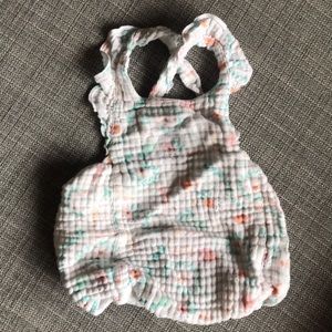 Angel Dear Cross back Jellyfish print romper